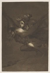 Gute Reise Buen Viage, aus Die Caprices Los Caprichos, Platte 64, 1799