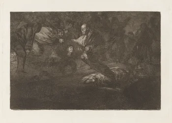 Dios los cria y ellos se juntan (Gott erschafft sie und sie kommen zusammen), aus der Serie Los disparates (Los proverbios)