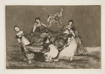 Disparate femenino, pl. 1 aus der Serie Los proverbios