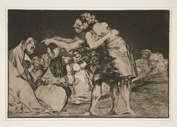 Disparate matrimonial (Ehelicher Unsinn), pl. 7 aus der Serie Los proverbios
