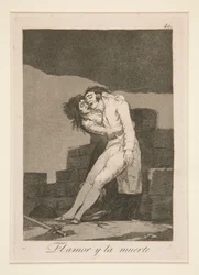 El amor y la muerte, Platte 10 aus der Serie Los caprichos