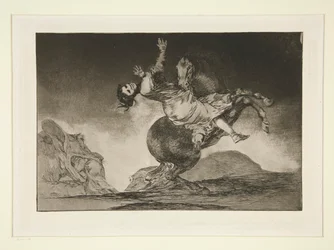 El caballo raptor (Der Pferdeentführer), pl. 10 aus der Serie Los proverbios