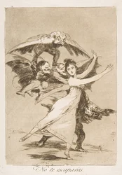 Platte 72, aus Los Caprichos: Du wirst nicht entkommen No te escaparás, 1799