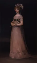Porträt von María Luisa de Borbón y Vallabriga
