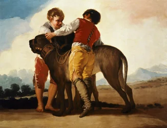 Jungen mit Mastiff, ca. 1786
