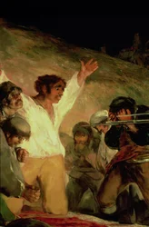 Hinrichtung der Verteidiger von Madrid, 3. Mai 1808, (Detail)