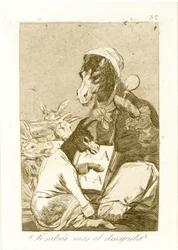 Könnte der Schüler mehr wissen? Aus Los Caprichos, erstmals veröffentlicht 1799