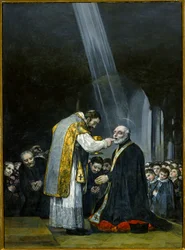 Die letzte Kommunion des Heiligen Joseph von Calasanz
