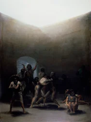 Hof mit Verrückten