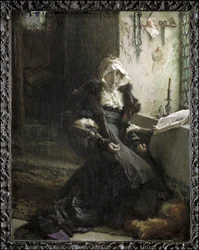 Johanna die Wahnsinnige in Tordesillas festgehalten