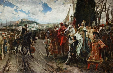 Die Kapitulation von Granada im Jahr 1492