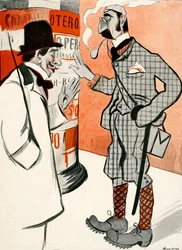 Ein Franzose sagt einem Engländer, wie er sich für die Oper kleiden soll, 1903