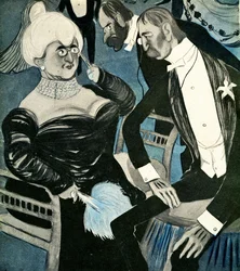 Ein Engländer bittet eine Französin zum Tanz, 1905