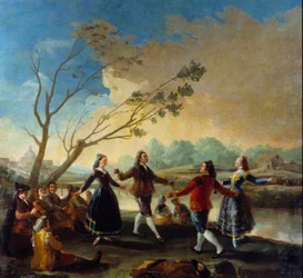 Ball am Ufer des Manzanares. Gemälde von Francisco de Goya (1746-1828)