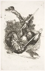 Hexe in der Schaukel