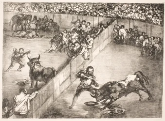 "La Division de la Place" [Stierkampf in geteilter Arena]