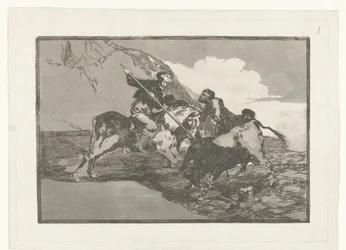 Stierenjacht te paard
