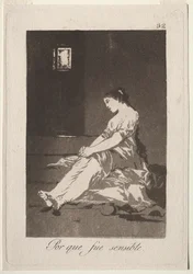 Die Caprichos: Weil sie empfänglich war, 1799