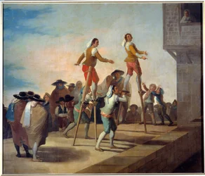 Die Skalps. Gemälde von Francisco de Goya (1746-1828)