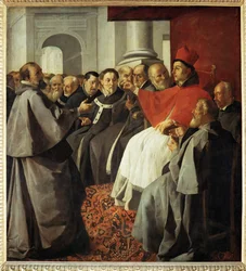 Heiliger Bonaventura beim Konzil von Lyon