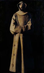 Der heilige Franz von Assisi nach der Vision von Papst Nikolaus V.