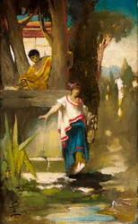 Römische Frau am Brunnen