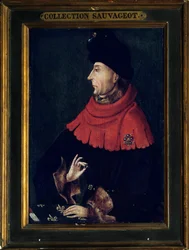 Porträt von Johann Ohnefurcht, Herzog von Burgund (1371-1419). Gemälde der Burgundischen Schule. Anfang des 15. Jahrhunderts