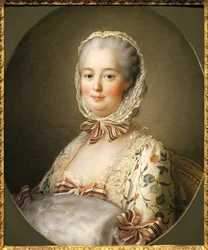 Porträt der Marquise de Pompadour (Jeanne Antoinette Poisson)