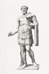 Römischer Kaiser Marcus Aurelius. Porträt.