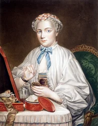 Radierung nach dem Gemälde von François Boucher (1703-1770)