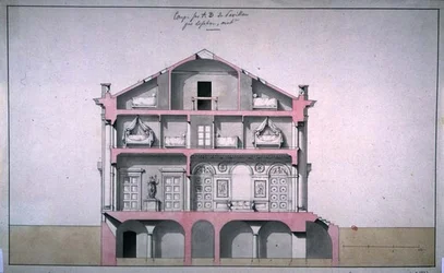 Abschnitt des Landpavillons
