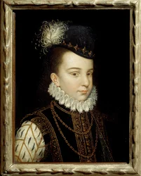 Porträt von François Hercule de France, Herzog von Alençon (1554-1584). Gemälde aus der Werkstatt von François Clouet (1515-1572)