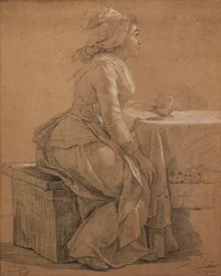 Porträt von Mademoiselle Marie Gabrielle Capet, die Malerin
