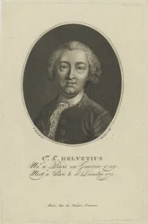 Porträt von Claude Adrien Helvétius 1715-1771, um 1800