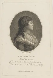 Porträt von Madame Roland 1754-1793, um 1800