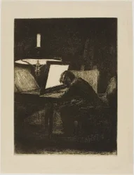 François Bonvin Radierung