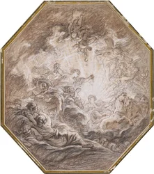 Aurora kündigt die Ankunft der Morgensonne an, ca. 1765