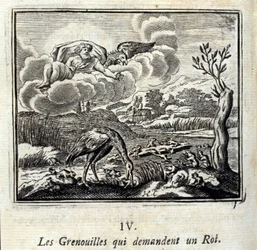 Fabeln von Jean de La Fontaine. Illustration von François Chauveau. Ausgabe von 1728.