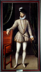 Ganzkörperporträt von Karl IX. (1550 - 1574) König von Frankreich