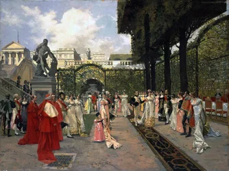Napoleon I. und der König von Rom in Saint-Cloud im Jahr 1811, 1896