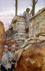 Der Aussichtspunkt von Mont Renault (April 1918)