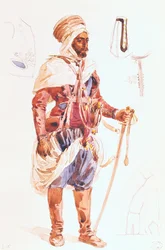 Spahi mit seinem Schwert, ca. 1854