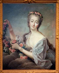 Porträt von Madame du Barry als Flora (Jeanne Bécu, Gräfin beziehungsweise Madame du Barry (1743-1793))