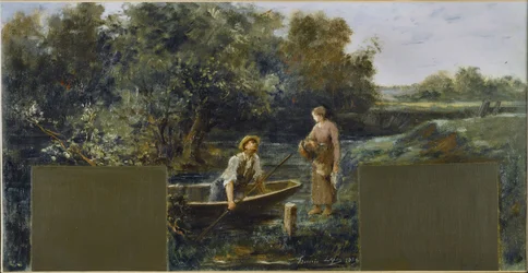 Skizze für das Rathaus von Nogent-sur-Marne: Idyll am Wasser