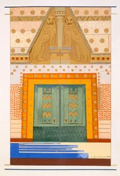 Das Tor von Troja, eine Illustration aus 