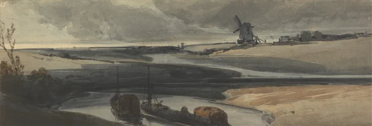 Eine französische Kanalszene, 1810