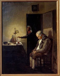 Schlaf. Gemälde von François Marius Granet (1775-1849) 19. Jahrhundert Aix-en-Provence, Musée Granet