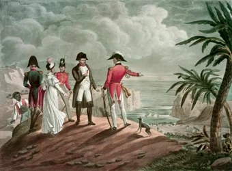 Bonaparte auf St. Helena (Stahlstich)