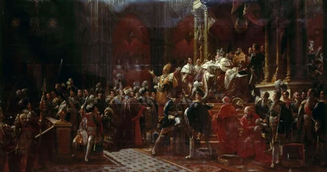 Die Krönung Karls X. von Frankreich in Reims, 29. Mai 1825