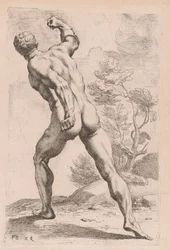 Der Borghese Gladiator, Rückansicht [Tafel 29]